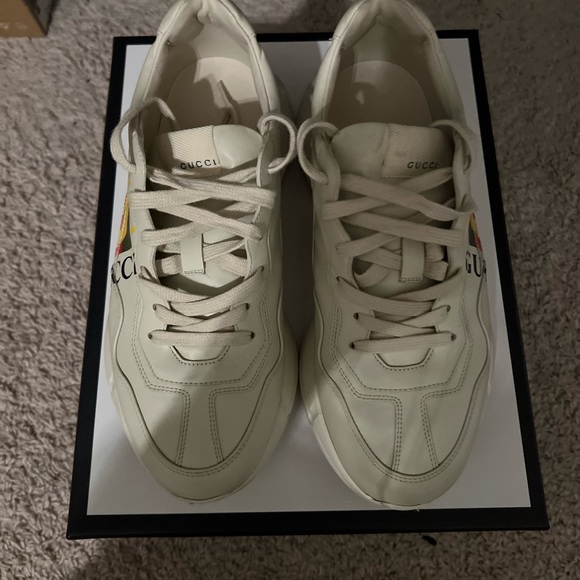 Men’s Gucci Leather Upper  Rubber sole Apollo size 8 excellent shape color Tan - Picture 3 of 6